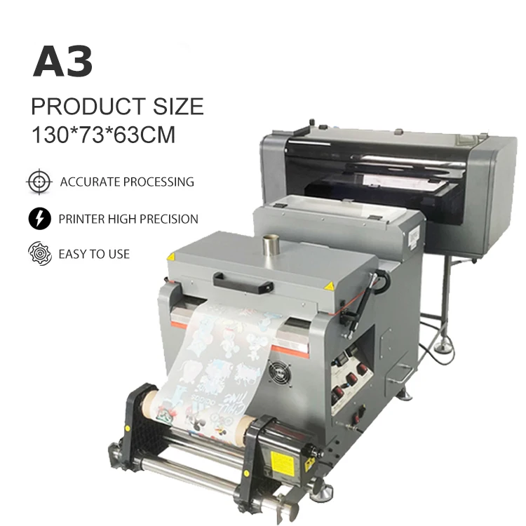 Factory Prices Clothes Digital Textile Heat Transfer 3d t Shirt Dtf Printer Printing Machine for Plastic A3 Machine Printer