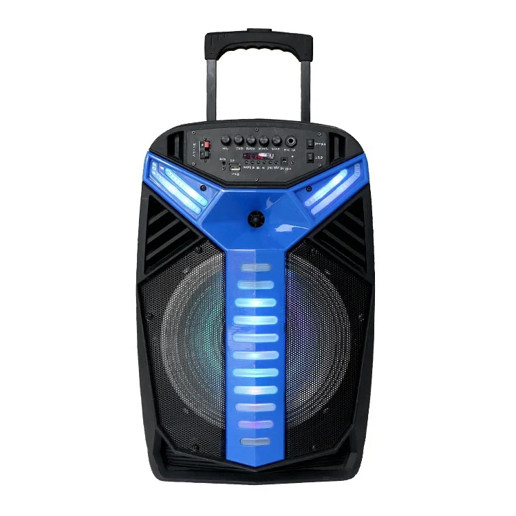 Portable Small Speaker with Trolley Dj Speaker Factory Party Speaker Trolley Multifunctional Bt Sound Box