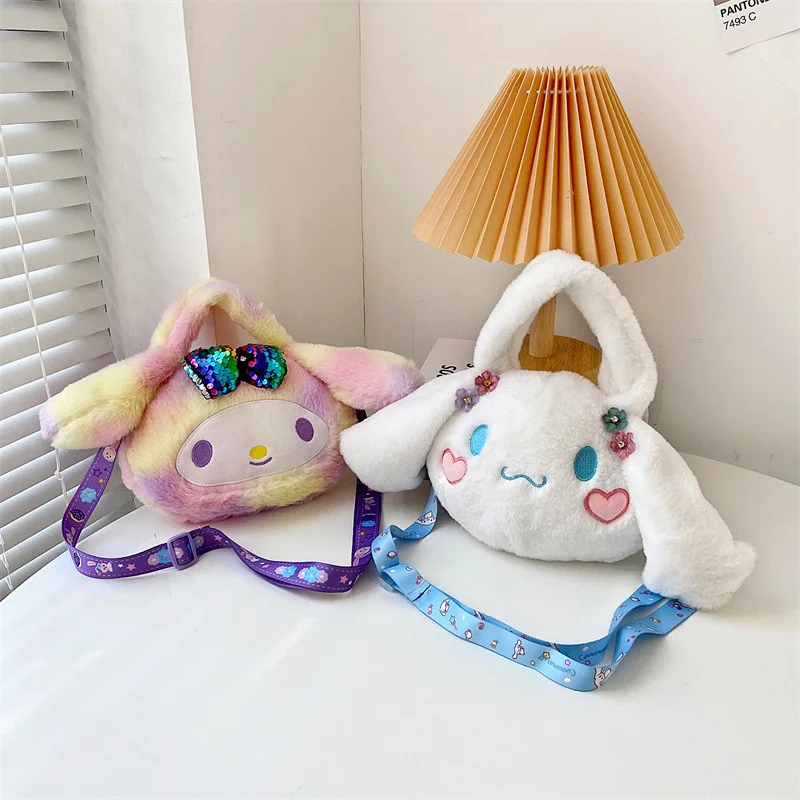 XUX Stuffed Animals Rabbit Plush Toy Cinnamoroll Backpack