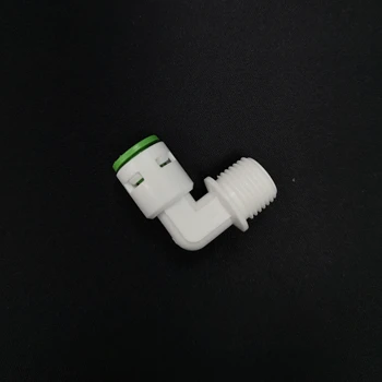 DNTFIT L type elbow house connectors 3/8 tube 1/4 male thread for RO Water Purifier System Spare Parts