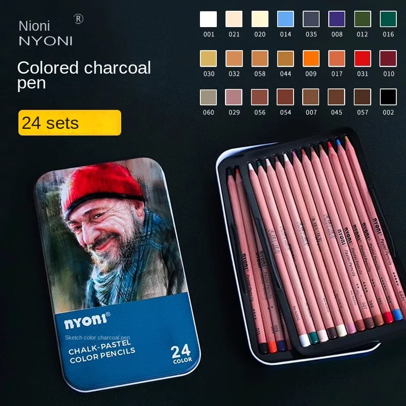 nyoni 24 color chalk pastel color