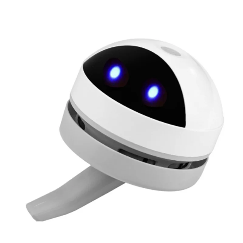 Robot Shape Mini Vacuum Cleaner Desk Table Dust Vacuum Table Sweeper Desktop Cleaner With Clean Brush for Home Office