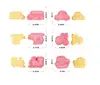 pink 6pcs vehicle