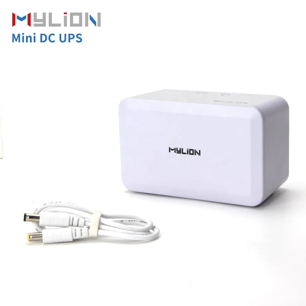 Mylion 12V DC Mini UPS with 3A DC Output 12V Battery Backup Unit Uninterruptible Power Supply for WiFi Router Modem Smart Home