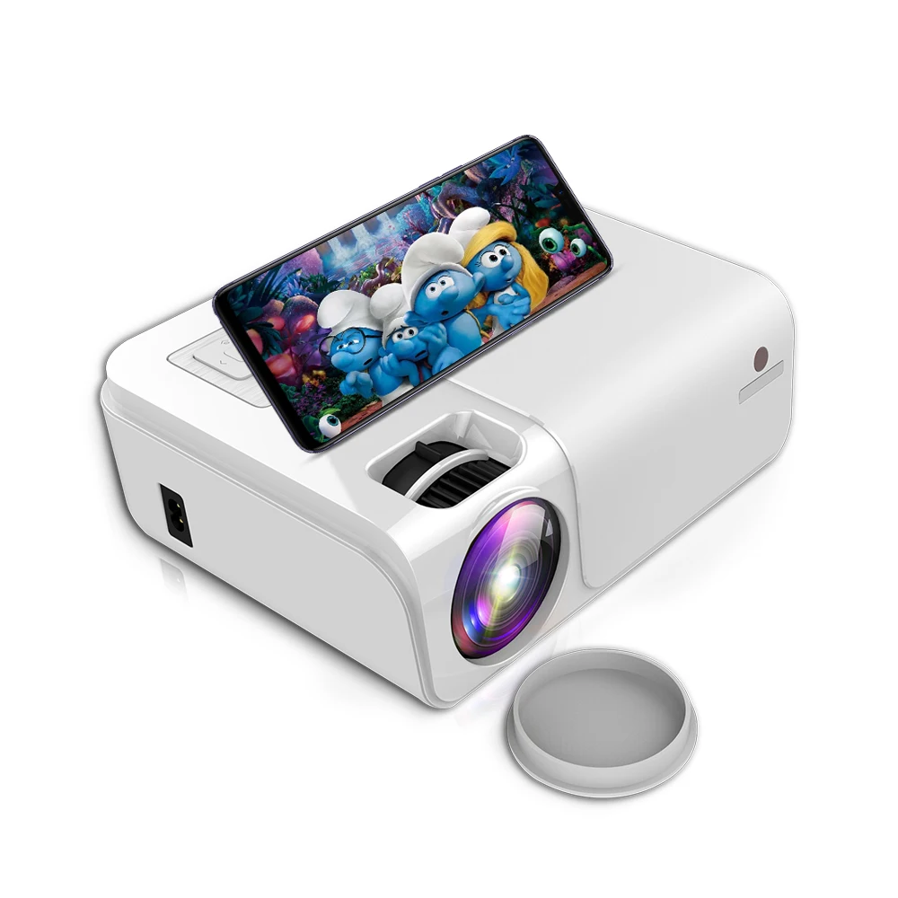 ミニ携帯電話プロジェクター4K1080PスマートLEDWifi