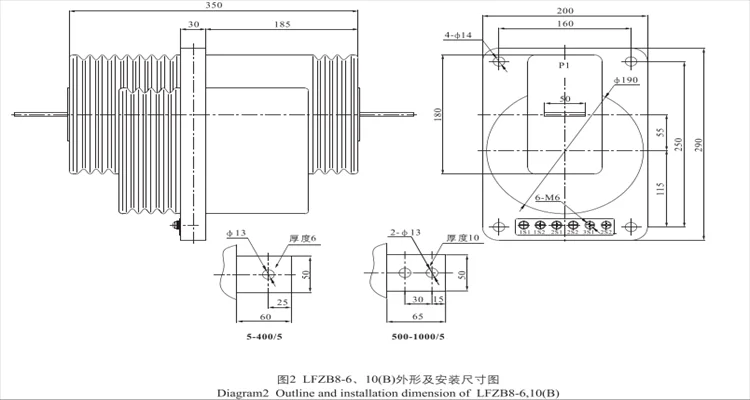 Nízkonákladový prúdový transformátor LFZB8-6,10,kV s dobrou kvalitou