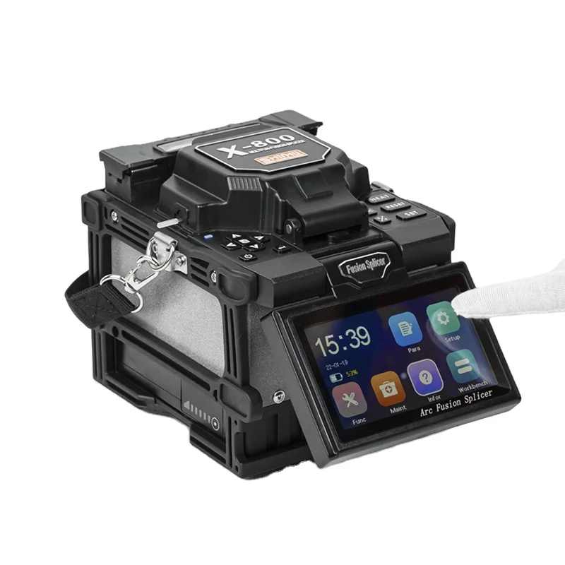 Fully Automatic Mini Optic Fiber Fusion Splicer Splicing Machine Fiber Optic Tool Set Welding Machine 6S Welding SM MM