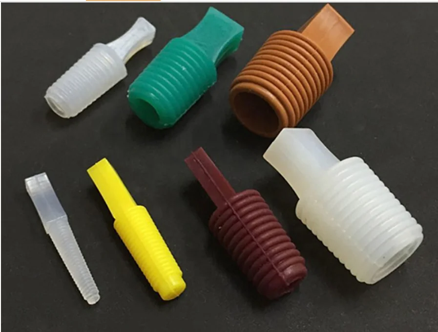 Bougies Automobile Unique Bargains 3mm à 8mm Solide Bouchon Conique En Caoutchouc De Silicone Rouge Pour Revêtement En Poudre, Peinture, Pack De 50 Capsule Bouchon