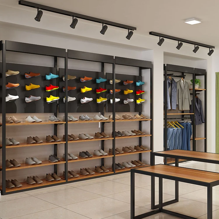 Kainice Customized Retail Store Fixture Cloth Display Stands Metal Boutique Clothing Garment