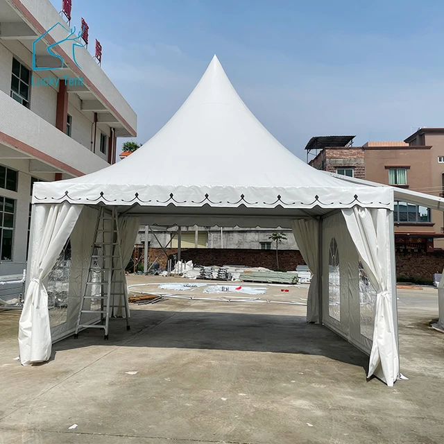 Arabian Outdoor Party Wedding Event Reception 5x5m Aluminum Pagoda Tent For Pavilion