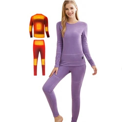 Thermal heated clothes winter hot selling fast shipping warm underwear suit