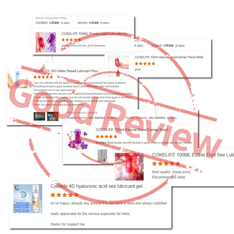 CokeLife OEM 60ml Water Based Lube Men Anal Sex Gel Private Label Intimate Glide Lube Vaginal Jelly Personal Sex Jel Products