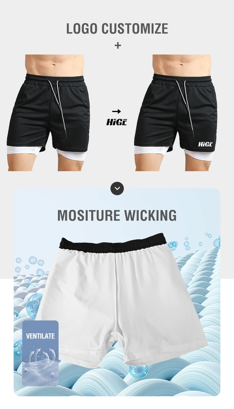 Sweat Shorts Male Summer Athletic Shorts With Phone Pockets Custom Men ...