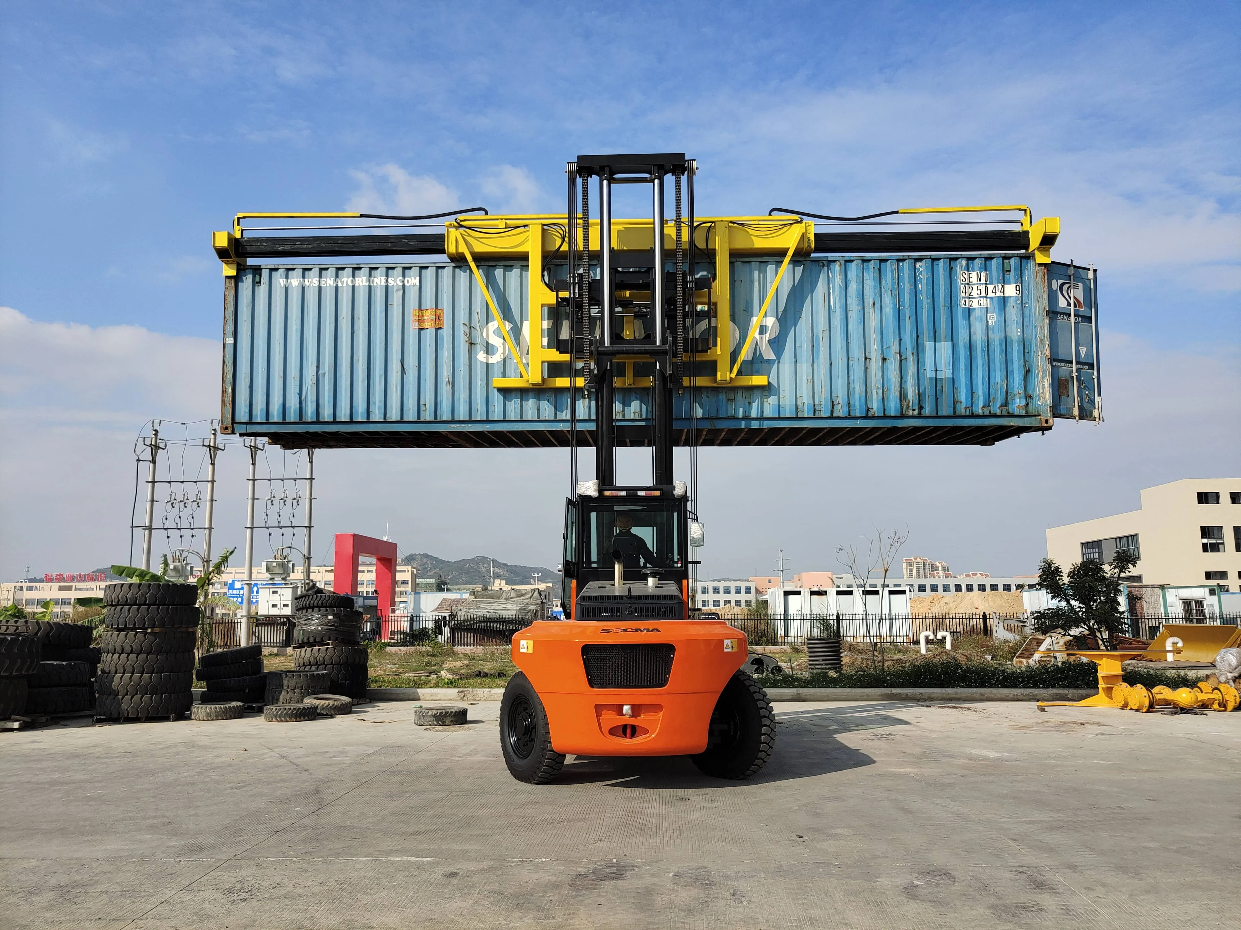 Socma Multirole 15 Ton Diesel Heavy Duty Forklift/reach Stacker