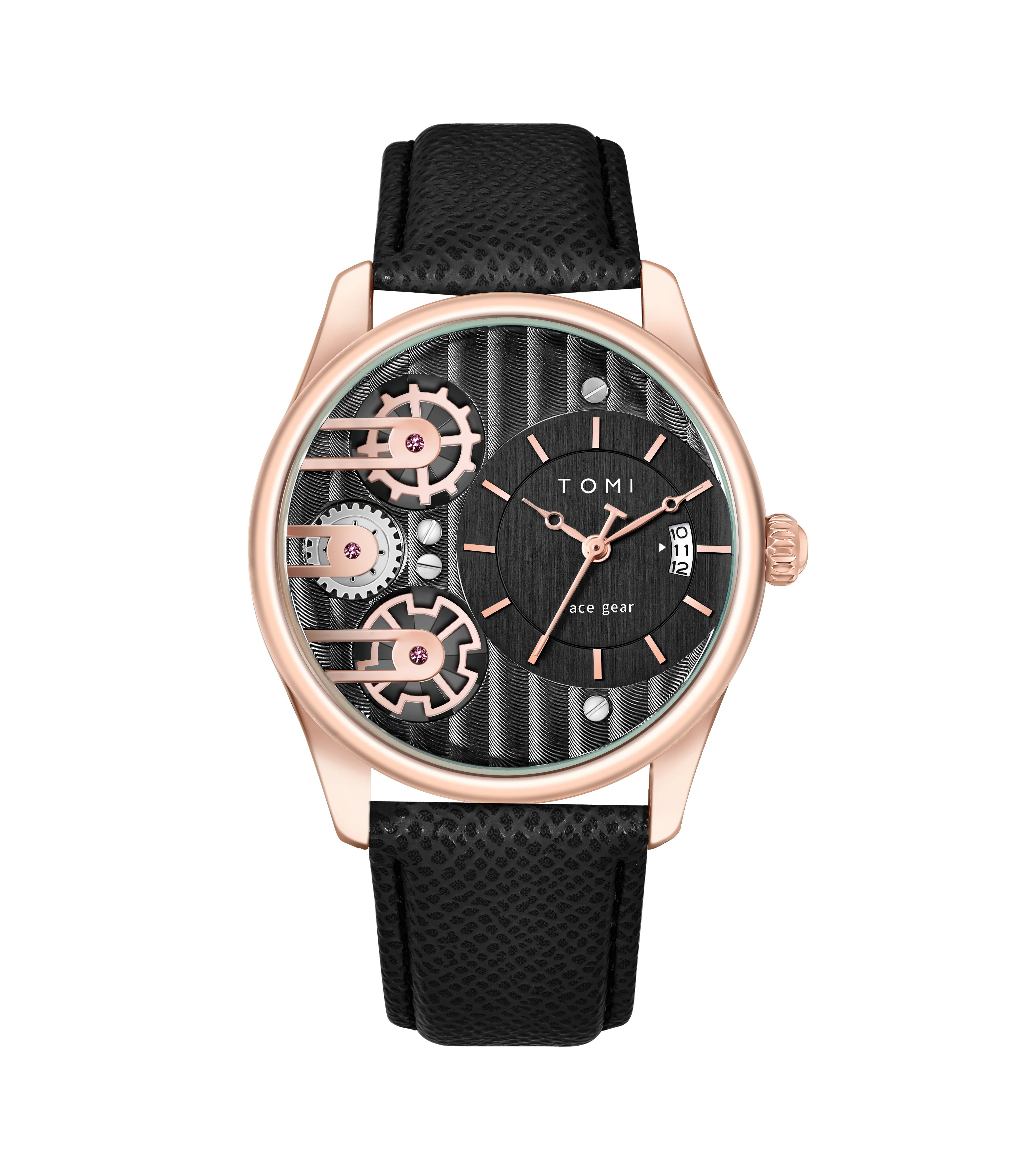 Alibaba.com: Tomi T106 Men's Watch Set, genuine leather strap