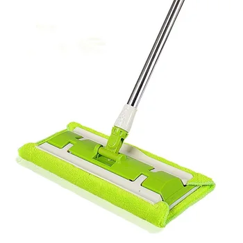 Lazy flat mop flat clip towel chenille cloth  wooden floor tiles special floor mop household rotating