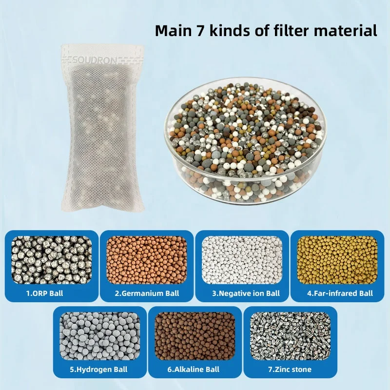 Mineral Alkaline Water Filter Ball Tourmaline Ceramic Ball Mineral Ceramic Silicic Acid Alkaline Ceramic Ball for Drinking Water
