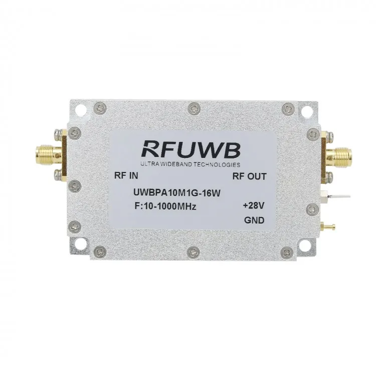 RFUWB UWBPA10M1G-16W 10-1000MHz RF Power Amplifier - 16W Gain