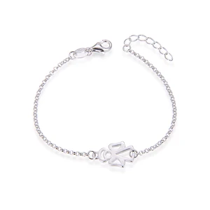 2019 Trendy Classic Style Silver 925 Woman Bracelet Rhodium Plated Jewelry for Gift or Party