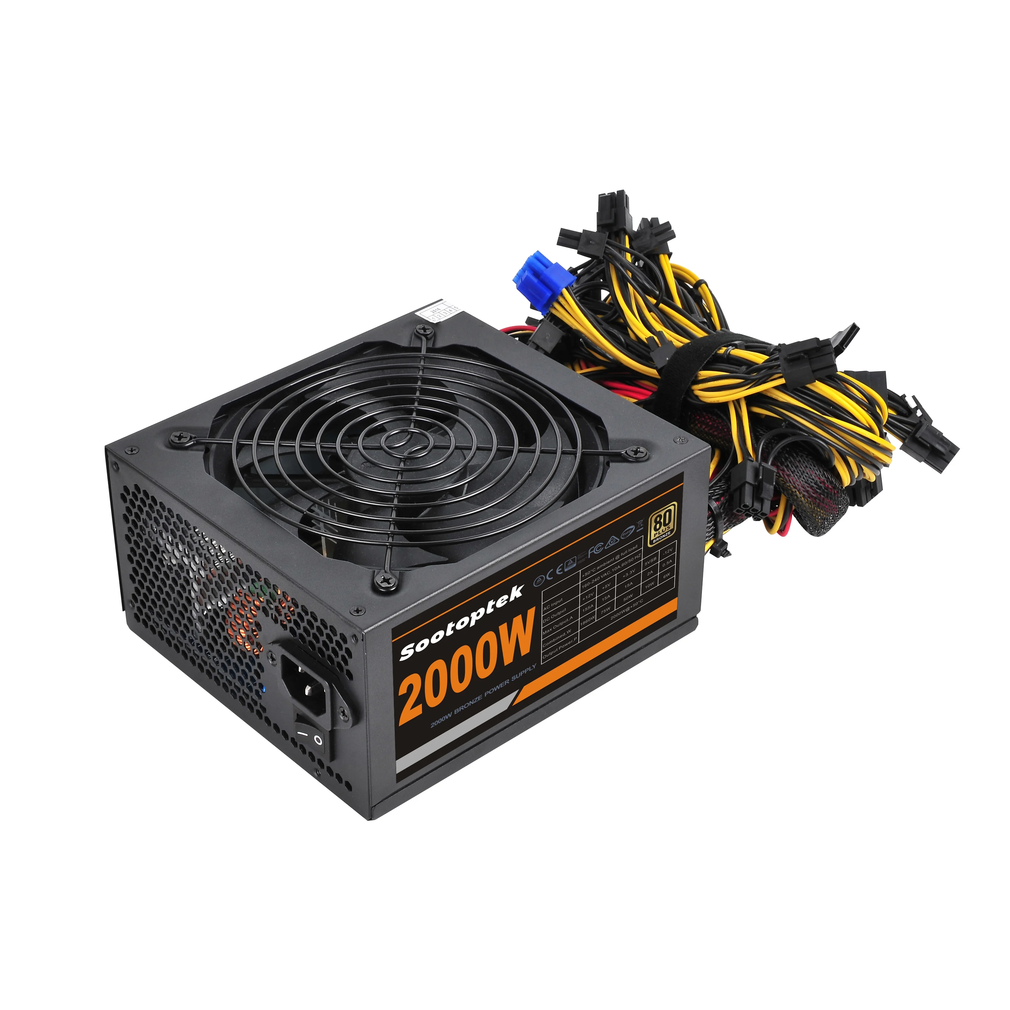 ATX 2000w ×3 230V 2000W ATX Power Supply for Professional Gaming PC | 90