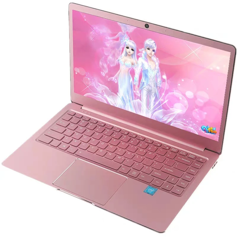 mini laptop pink colour