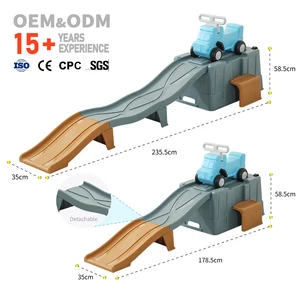 New Production Plastic Toys Car Flyer Ride on Kids Toy Indoor and Outdoor Sport Car with Ramp up and Down Roller Coaster