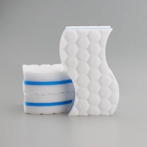 Hot Selling Cleaning Products Composite Sponge Hot Pressed Melamine Sponge with Pu Sponge Ecological Cleaning Product
