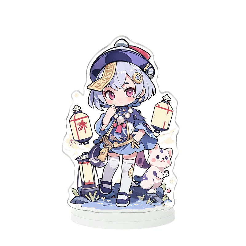 Custom Printed Acrylic Anime Standee Display Cartoon Figure Holographic Acrylic Stand