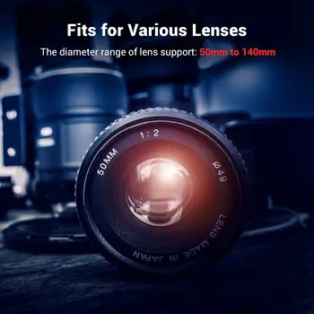 SmallRig Universal Lens Support with 15mm LWS Rod Clamp for Diameter 50mm to 140mm Lenses - BSL2681 detail image
