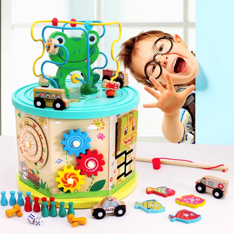 Baby wooden bead maze online