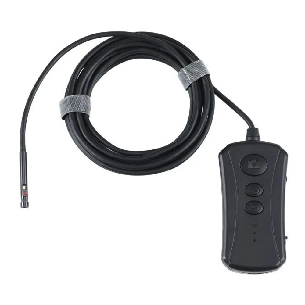 5m Cable WiFi Network Borescope Inspection Endoscope Camera Remote Control Function IP67 6 LEDs for Smartphones 