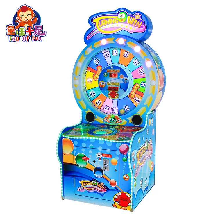 Coin Operated Ticket Redemption Game Machine for Sale Lottery Amusement Lucky Turntable