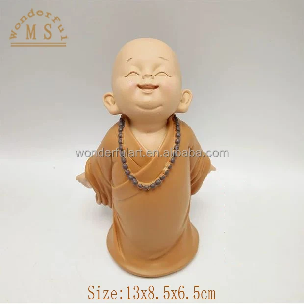 Factory price polistone buddha religious ceramic statue cute sculpture for home garden decoration