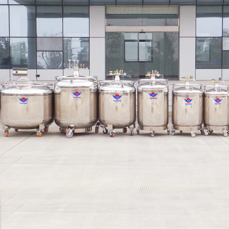 550 Liter Stainless Steel Biobank Freezer Liquid Nitrogen Tanks