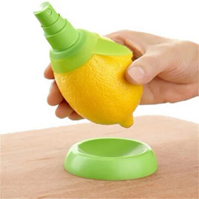 3 Pcs Lemon Sprayer Kit Orange Juice Extractor Green Citrus Sprayer Set with Holder Plate