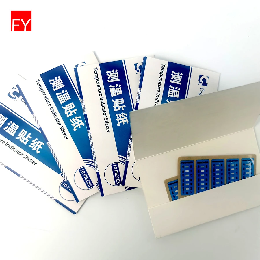 Factory Price Custom Adhesive Sticker Color Changing Label Sticker Irreversible Reversible Temperature Indicator Stickers