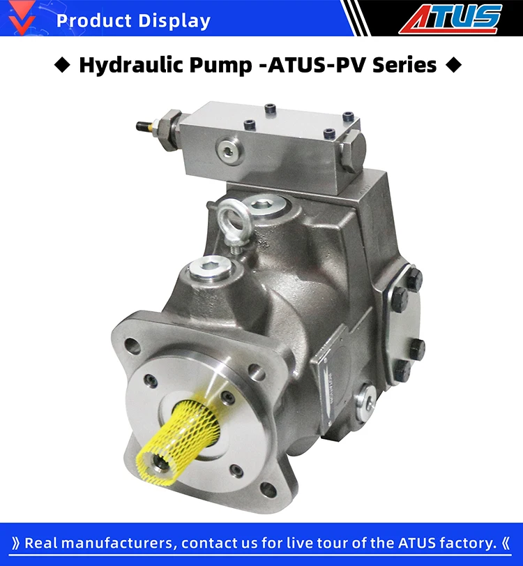 PV016PD (2) PV hydraulic pumps parker pv063  displacement piston pump Quality Supplier 63cc  Axial Piston Variable Pumps PVplus Series