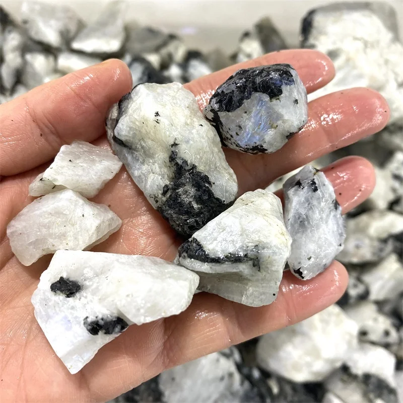 Wholesale Natural Raw Crystal Stone Healing Rough White Moonstone