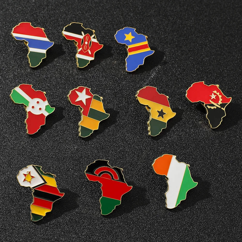Map Of The World Africa Map Jewelry Brooch Angola Ghana Kenya Map Pin