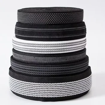 High quality anti-slip waving silicone elastic webbing tape anti slip rubber elastic band dots grip for bicycle