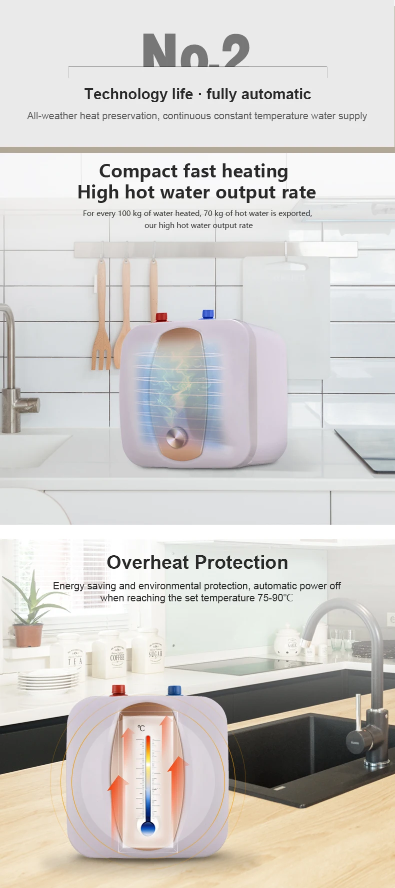 Anto Water Heater Tank Rv Boiler Electric 10l Hot Rv Electric Storage