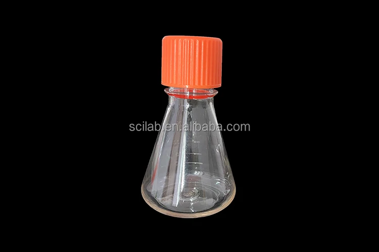 125ml 250ml 500ml And 1000ml Lab Vented Plastic Conical / Erlenmeyer