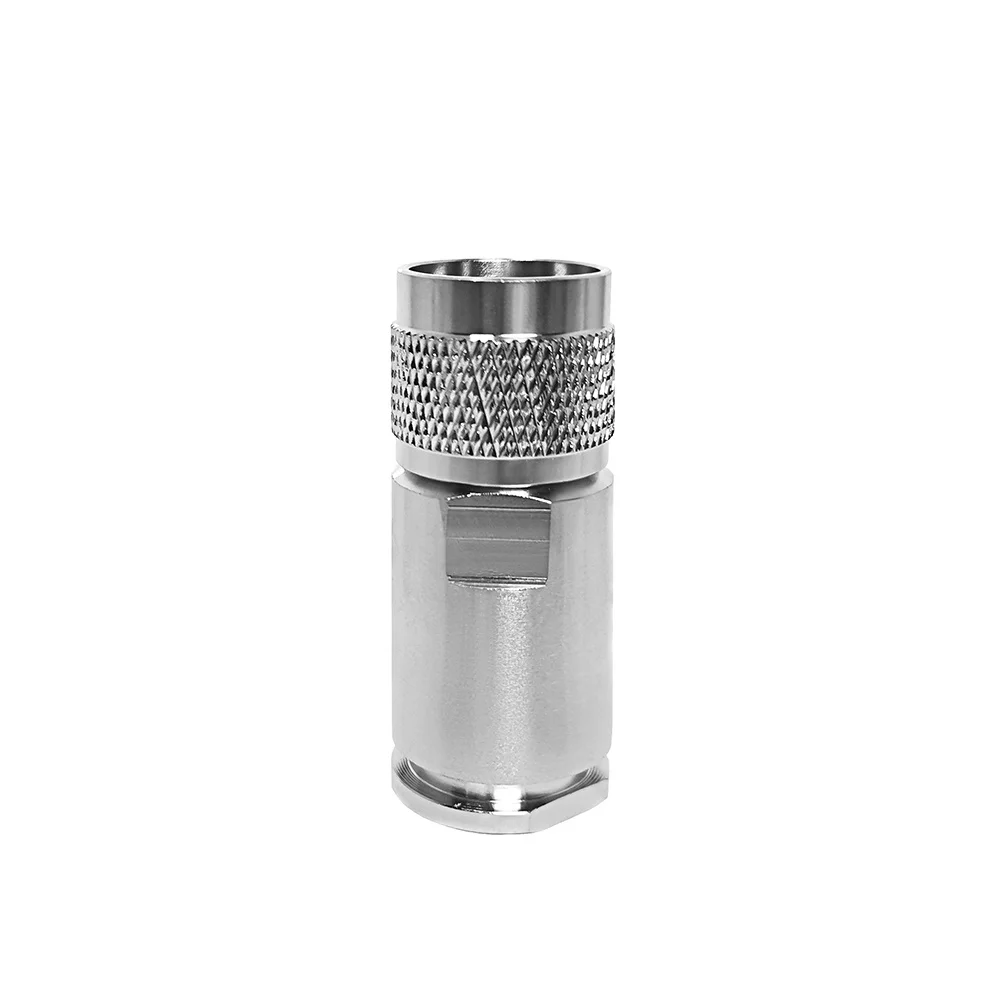 Nickel-plated Straight Connector UHF Male PL259 Clamp for LMR600 Cable RF Connector Adapter