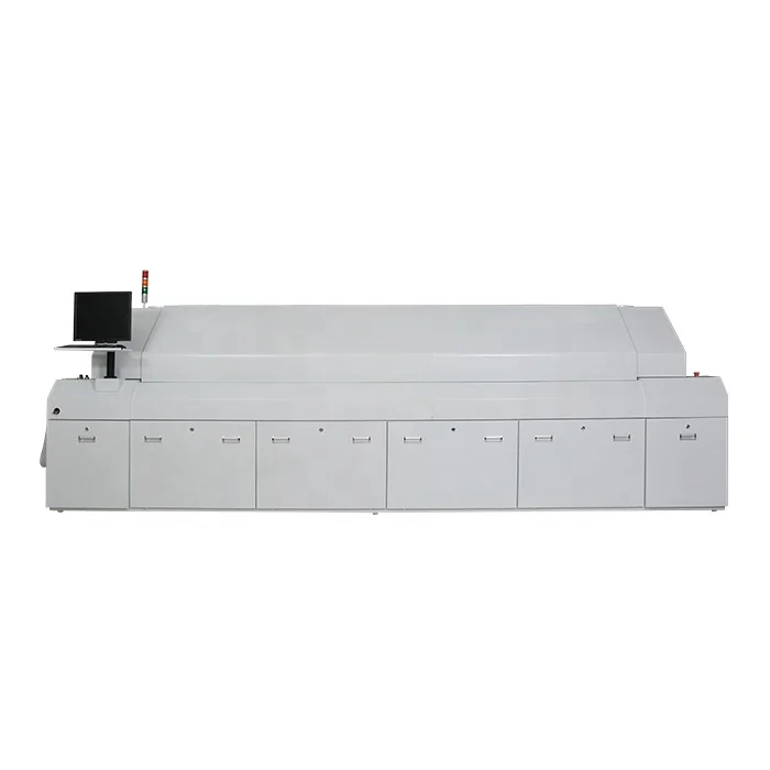 pcb soldering machine with mesh belt and chain large lead free automatic 10/12 zone smt reflow oven cost