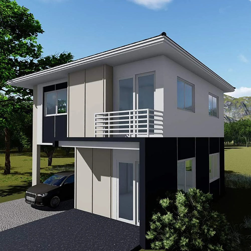 Роскошная Современная Стальная конструкция для отдыха сборный дом модульная умная домашняя вилла с беседкой