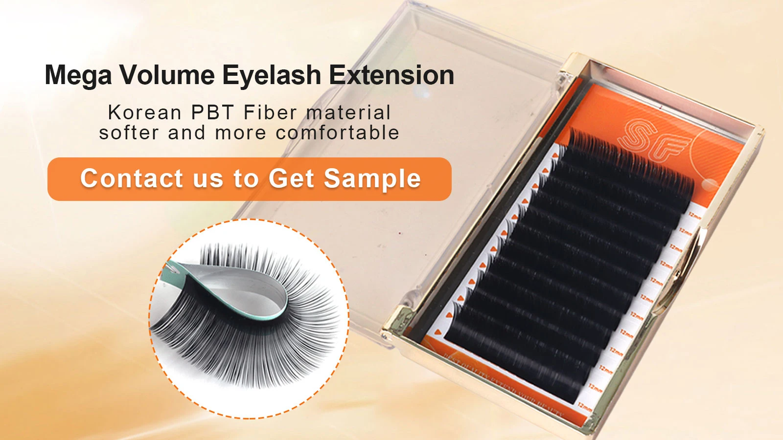 Russian Strip Eyelash 1216mm Matte Black Vegan Mink Cruelty Free