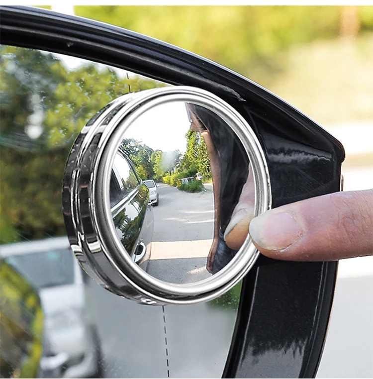 Universal HD Blind Spot Mirror Wide Angle Adjustable Rotating Rearview Mirror Small Circular Mirror Car Parts and Accessories
