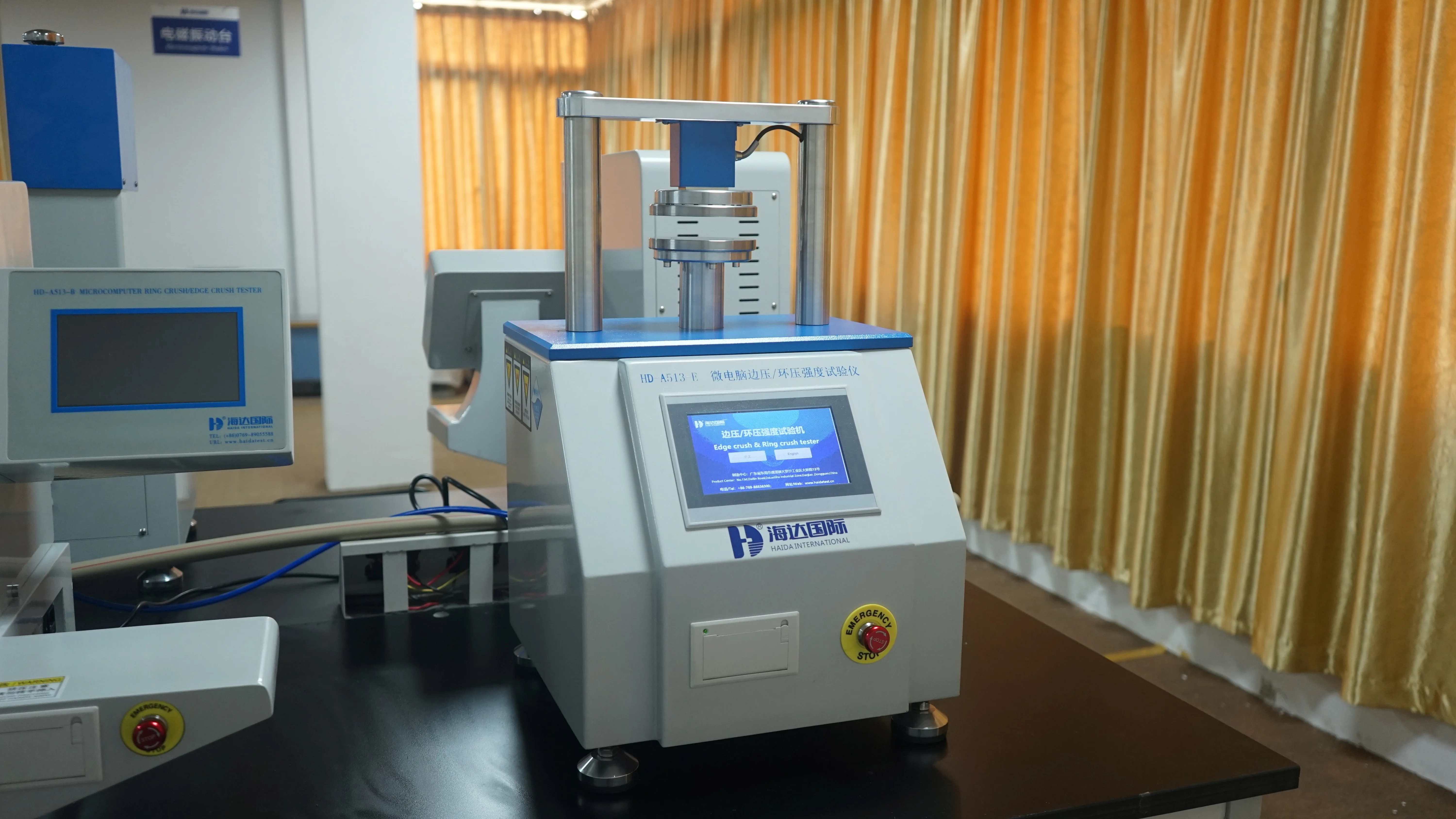 Edge Pressure Ring Crush Strength Tester Carton Paper Board  RCT/ECT/FCT/PAT Test Machine