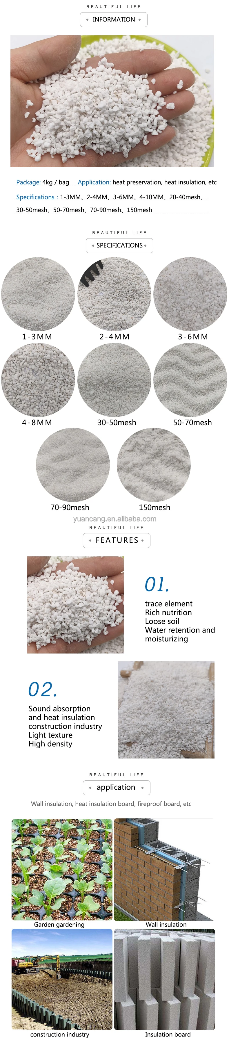 Supply 48 Mesh Perlite Perlite For Planting Perlite Horticulture Buy
