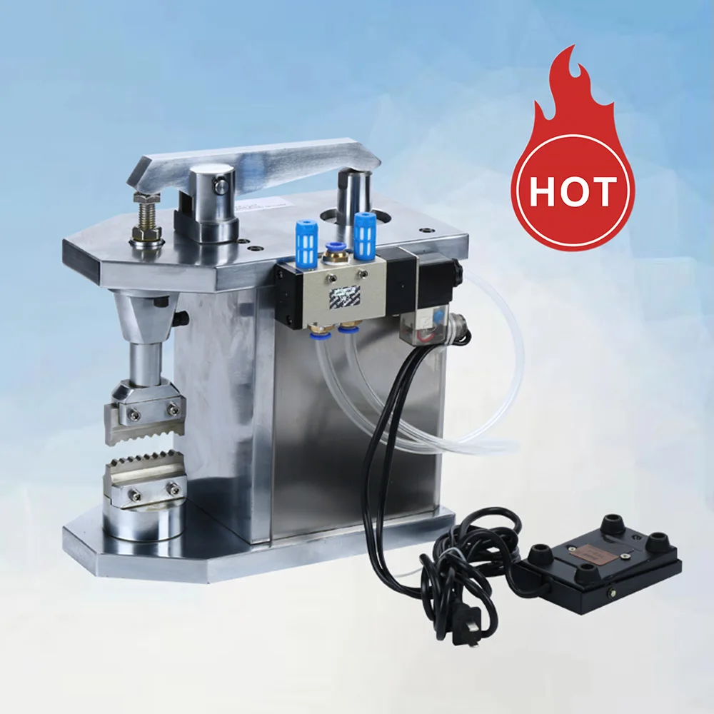 Shenzhen fiber pneumatic industrial crimping machine fiber  connector  cable automatic crimping machine